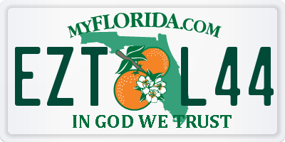 FL license plate EZTL44