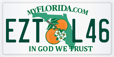 FL license plate EZTL46