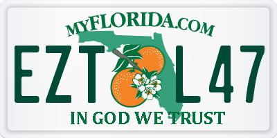 FL license plate EZTL47