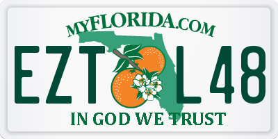 FL license plate EZTL48