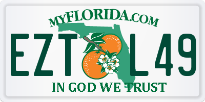 FL license plate EZTL49