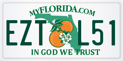 FL license plate EZTL51