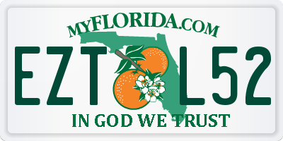 FL license plate EZTL52