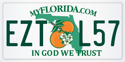 FL license plate EZTL57