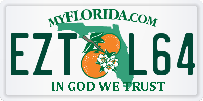 FL license plate EZTL64