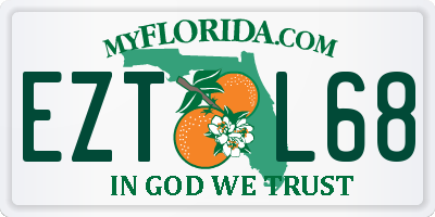 FL license plate EZTL68