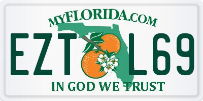 FL license plate EZTL69