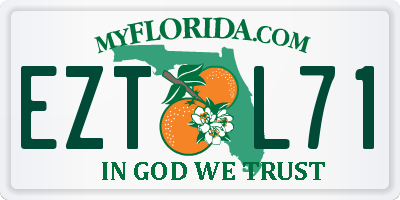 FL license plate EZTL71