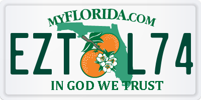 FL license plate EZTL74