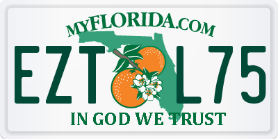 FL license plate EZTL75