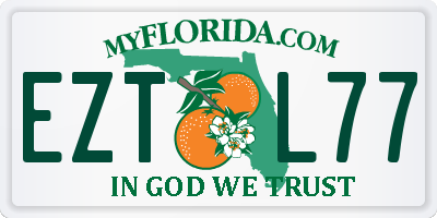 FL license plate EZTL77