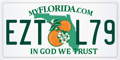 FL license plate EZTL79