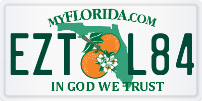 FL license plate EZTL84