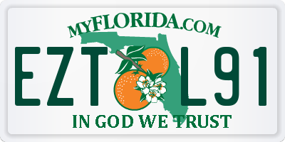 FL license plate EZTL91