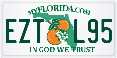 FL license plate EZTL95