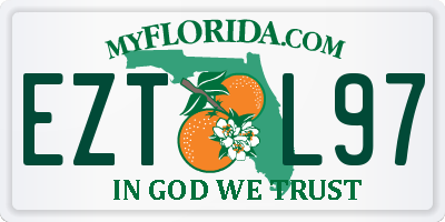 FL license plate EZTL97