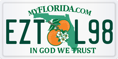 FL license plate EZTL98