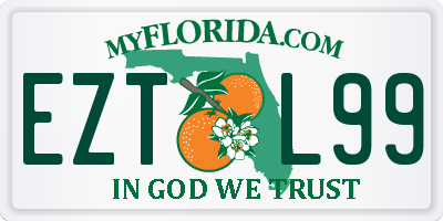 FL license plate EZTL99