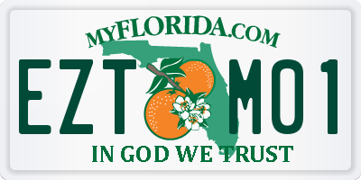 FL license plate EZTM01