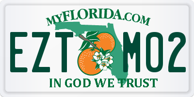 FL license plate EZTM02