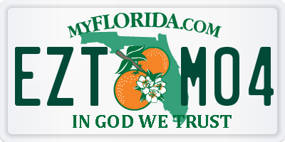 FL license plate EZTM04