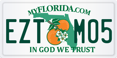 FL license plate EZTM05