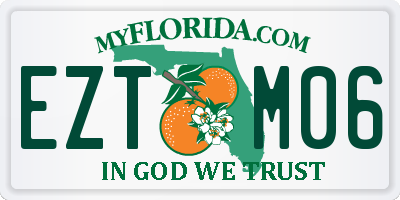 FL license plate EZTM06