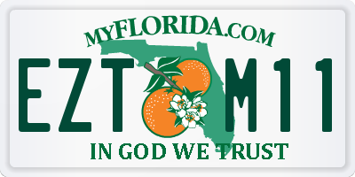 FL license plate EZTM11