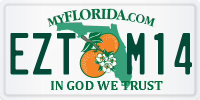 FL license plate EZTM14