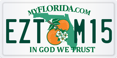 FL license plate EZTM15