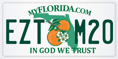 FL license plate EZTM20