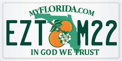 FL license plate EZTM22