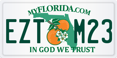 FL license plate EZTM23