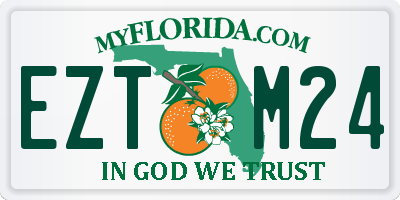 FL license plate EZTM24