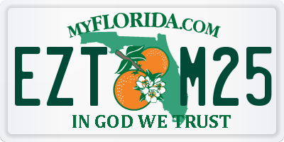 FL license plate EZTM25