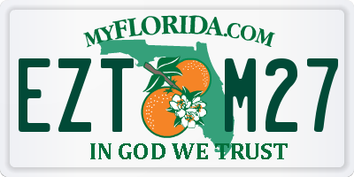 FL license plate EZTM27