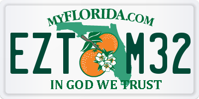 FL license plate EZTM32