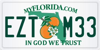 FL license plate EZTM33