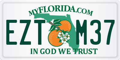 FL license plate EZTM37