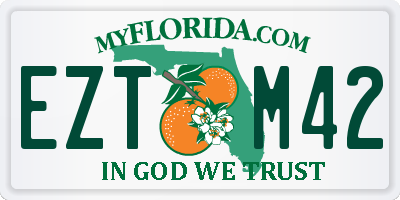 FL license plate EZTM42