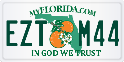 FL license plate EZTM44