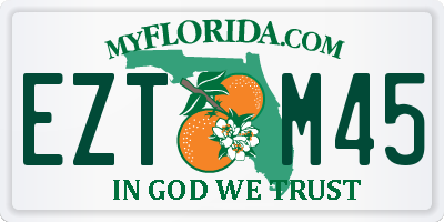 FL license plate EZTM45