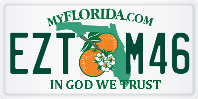 FL license plate EZTM46