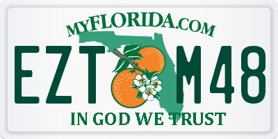 FL license plate EZTM48