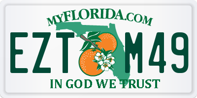 FL license plate EZTM49