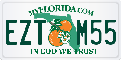 FL license plate EZTM55