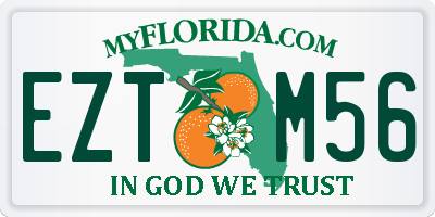 FL license plate EZTM56