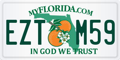 FL license plate EZTM59