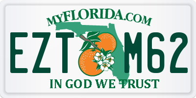 FL license plate EZTM62