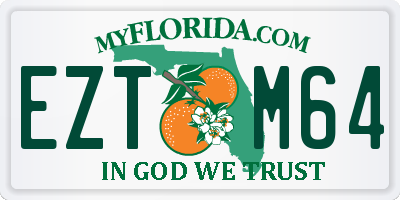 FL license plate EZTM64